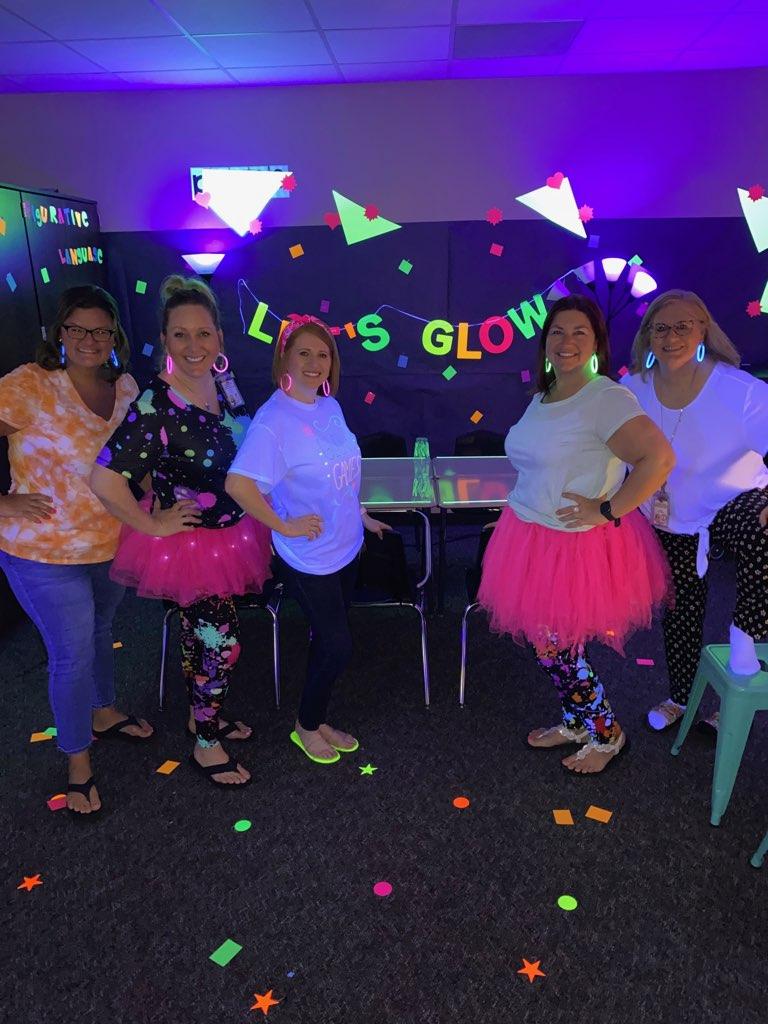 End of year stressing you out? Who says it's all work and no play? Glow Games! STAAR Review at its best. Can't wait for day 2! Let's Gloooww!! <a href="/TISDOIS/">Oakcrest Intermediate</a> #fab5th #bestteam
