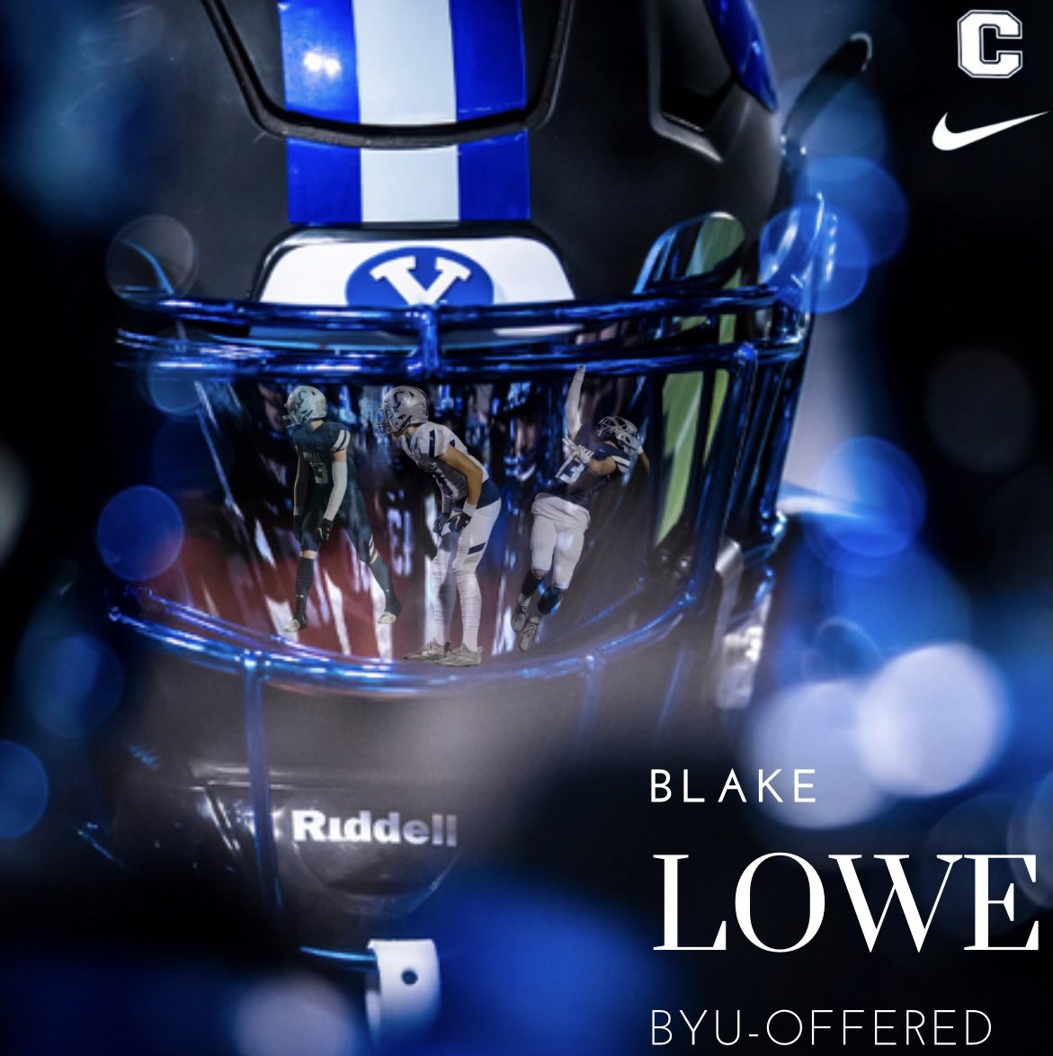 Blake_Lowe13's tweet photo. After a GREAT conversation with @fsitake and @jernarogilford I feel so blessed to announce that I have received my first Division 1 offer to play football at BYU!!! GO COUGS!! @chaparralpumafb @Coach_Ramer @BYUfootball @247recruiting @jay_howw https://t.co/HIQiADDdnk