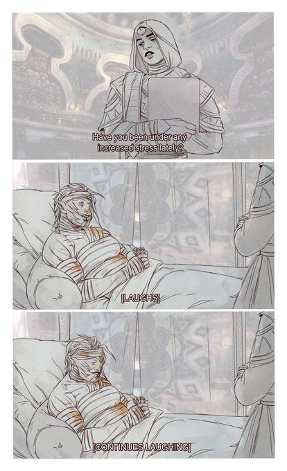 kormir priestesses hate her for bleeding all over their fancy tapestries and rugs 