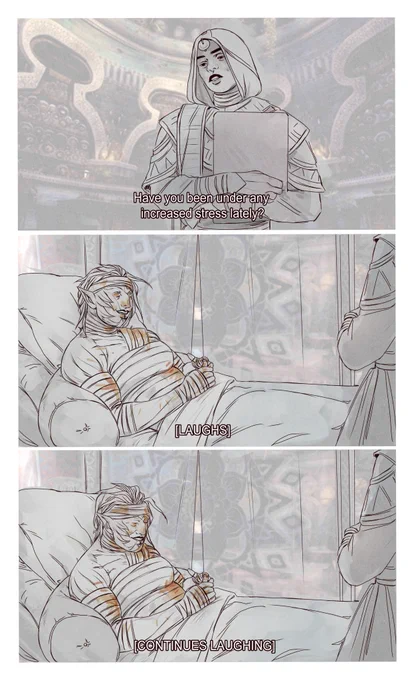 kormir priestesses hate her for bleeding all over their fancy tapestries and rugs 