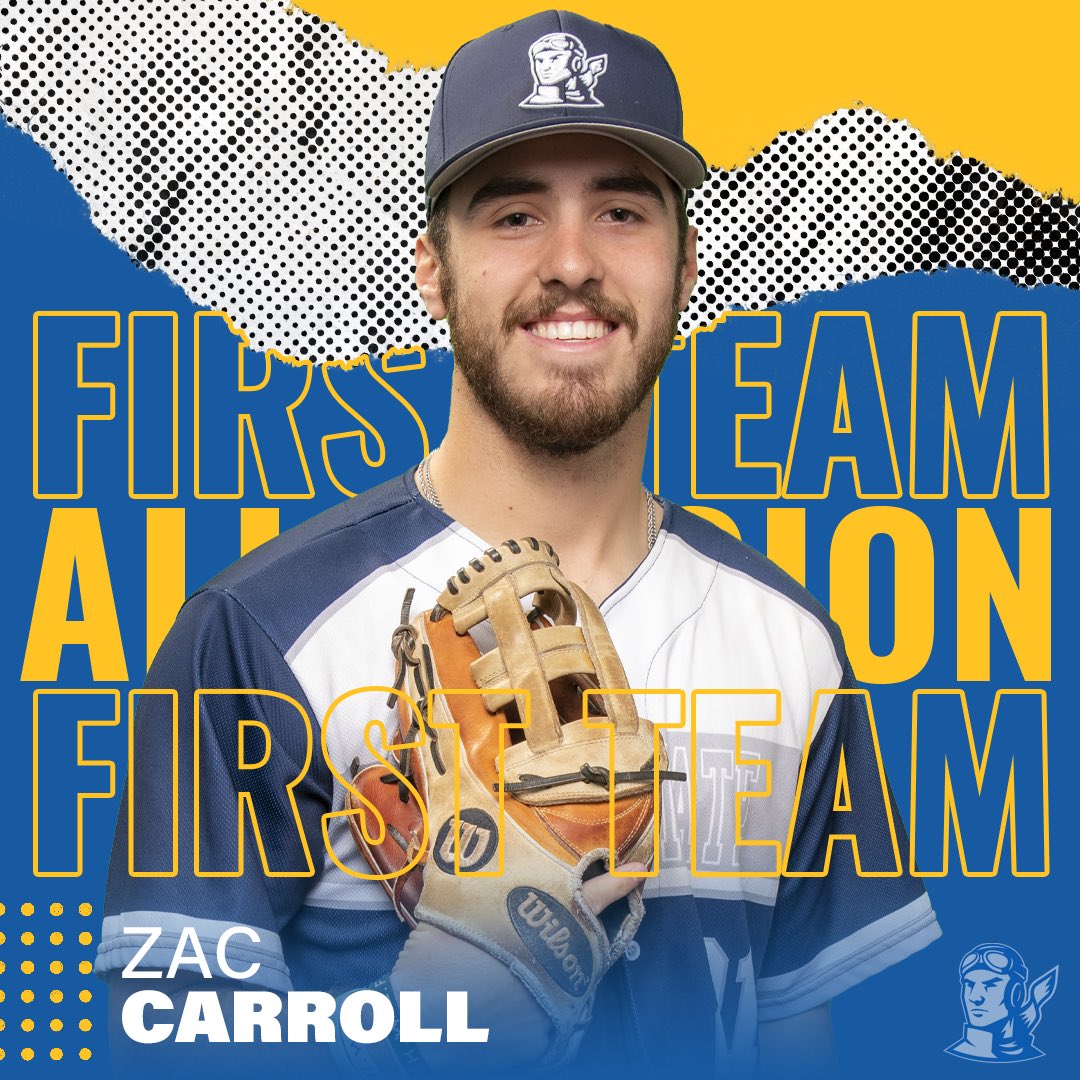 ⚾️| Freshman outfielder Zac Carroll receives Region II All-Region First Team honors. 

#rentisdue | #iamaRAIDER | <a href="/RSC_Baseball/">Rose State College Baseball</a>