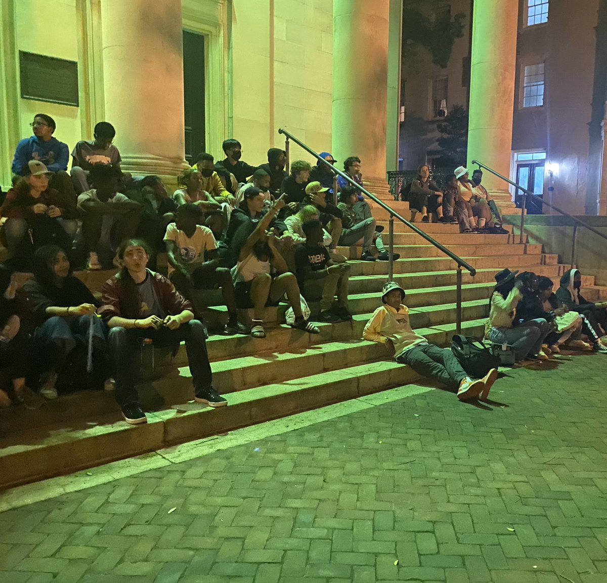 TheRealJamCam's tweet photo. We are on a Ghost Tour and they are still not tired @AmanaAcademy grade 8 overnight https://t.co/EACTH8iBqk