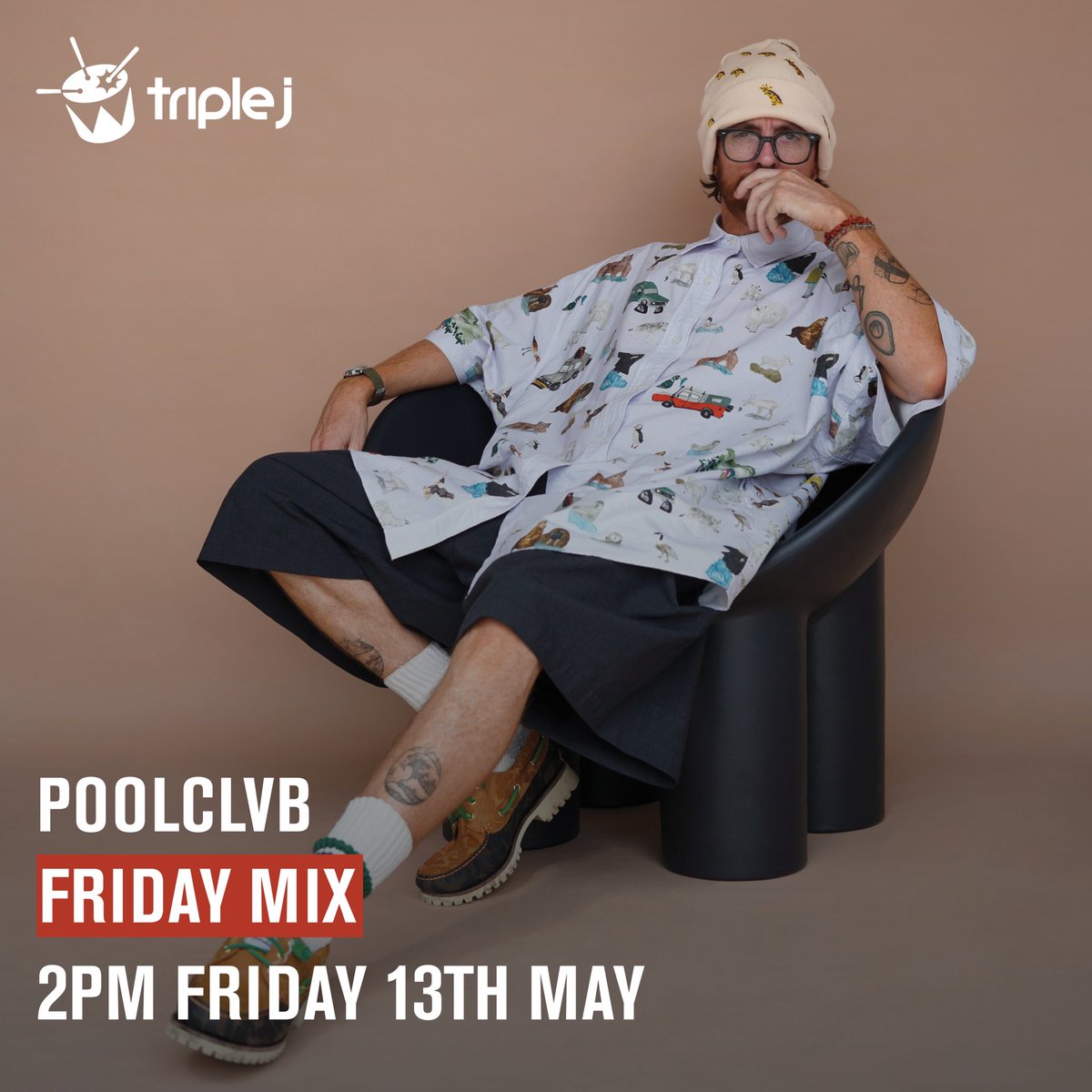 Guess who’s taking over the @triplej Friday Mix 🥹 Tune in at 2pm! Im having chat with @daveawoodhead then getting up to some mischief for an exclusive mix 🥁❤️📻