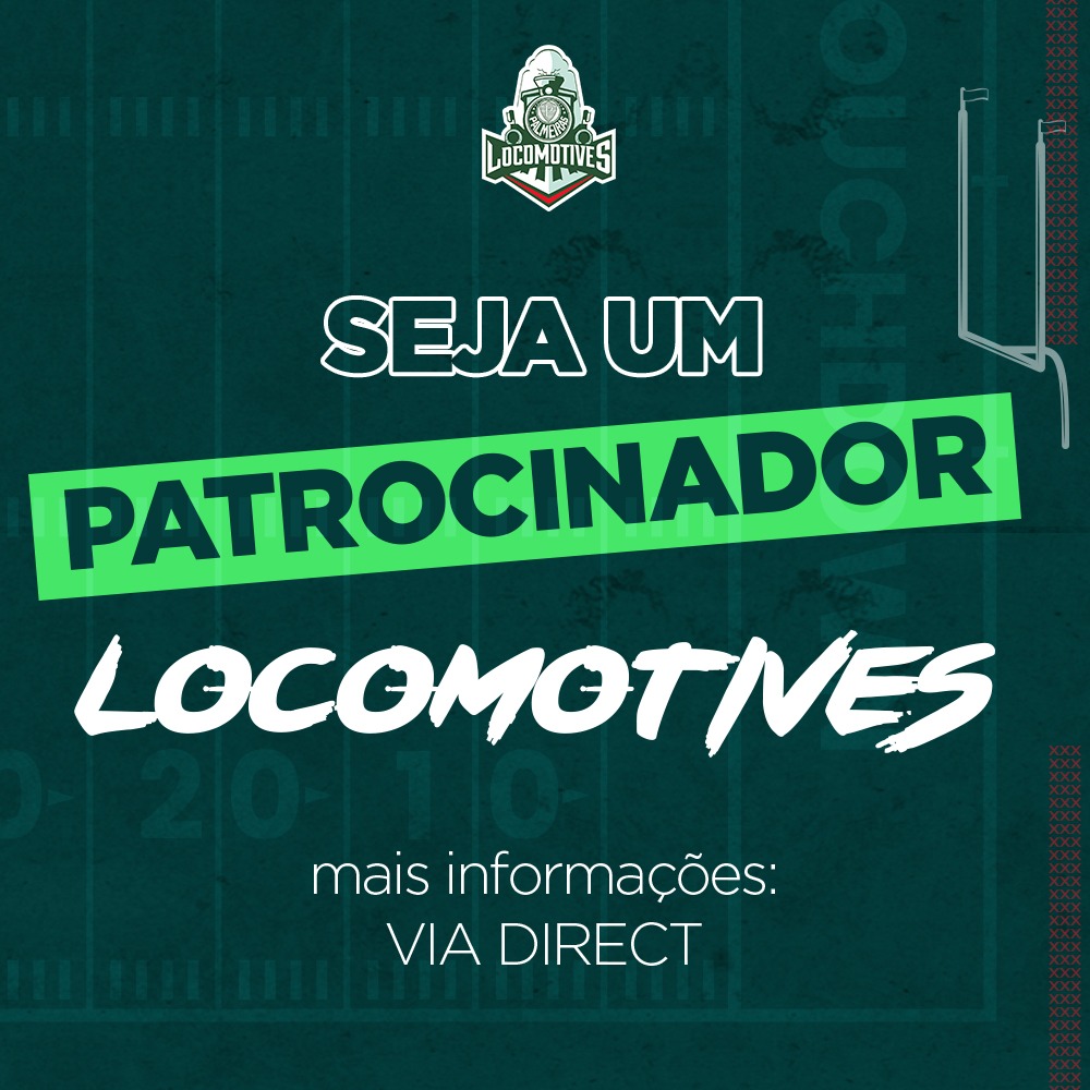 Se você tem interesse em divulgar sua empresa com o Palmeiras Locomotives, nos jogos e nos treinos, essa é a hora!

Precisamos de sua ajuda, para difundir o esporte em todo o estado e ajudar a sua empresa aparecer ainda mais.
Seja um patrocinador do time!
Saiba mais via direct!