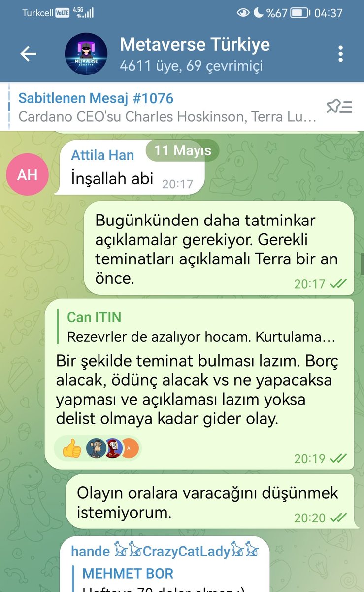 Metaverse Türkiye Telegram kanalında olay delist olmaya kadar gidiyor demiştim, inşallah olmaz diyordum. Kripto için kara bir gece oldu maalesef. t.me/metaversetoken