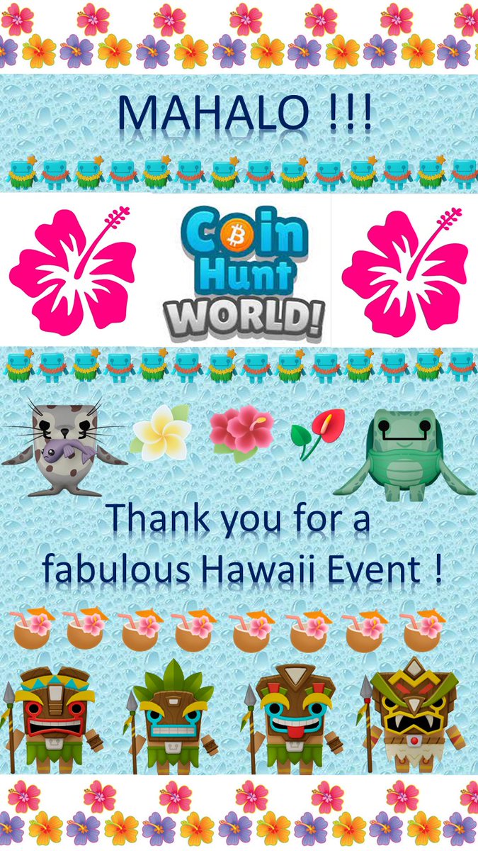 VWrulesChick's tweet photo. Wow, what an event!! ๐บ๐๐บ Thank you @CoinHuntWorld for outdoing last year's #Hawaii event, plus the addition of the #questchain and #walkingquests. The #Tiki warrior cubies look awesome.๐ฅ Look fwd to find out how their game mechanic works. Til next year ๐บ๐ค https://t.co/JNhji7o1Cg