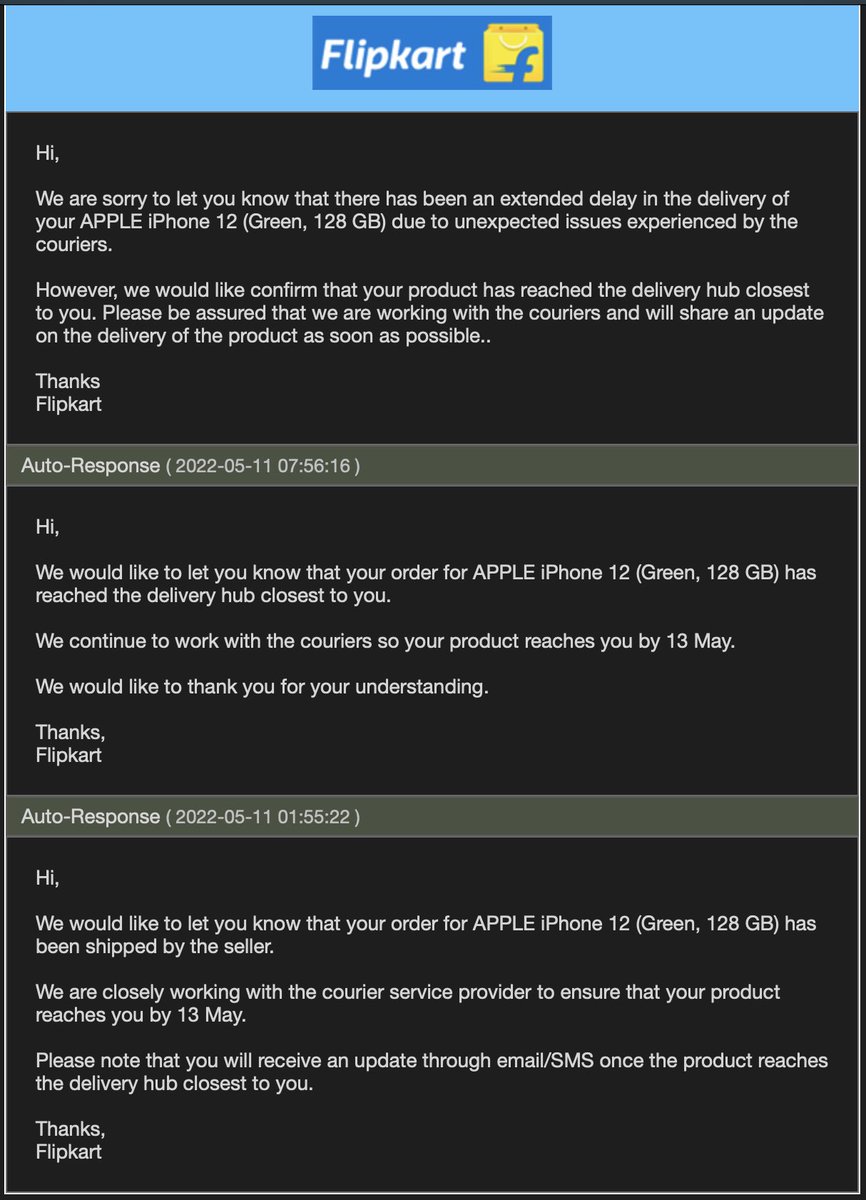iam_shimon's tweet photo. @Flipkart It’s better not to mention any delivery dates if u guys CAN’T ensure TIMELY DELIVERY. It’s in the nearest hub for last two days and u guys still can’t figure out last-mile delivery?!!
@flipkartsupport @flipkart_tech 
#CustomerExperience #Flipkart https://t.co/6ITrKPNGv7