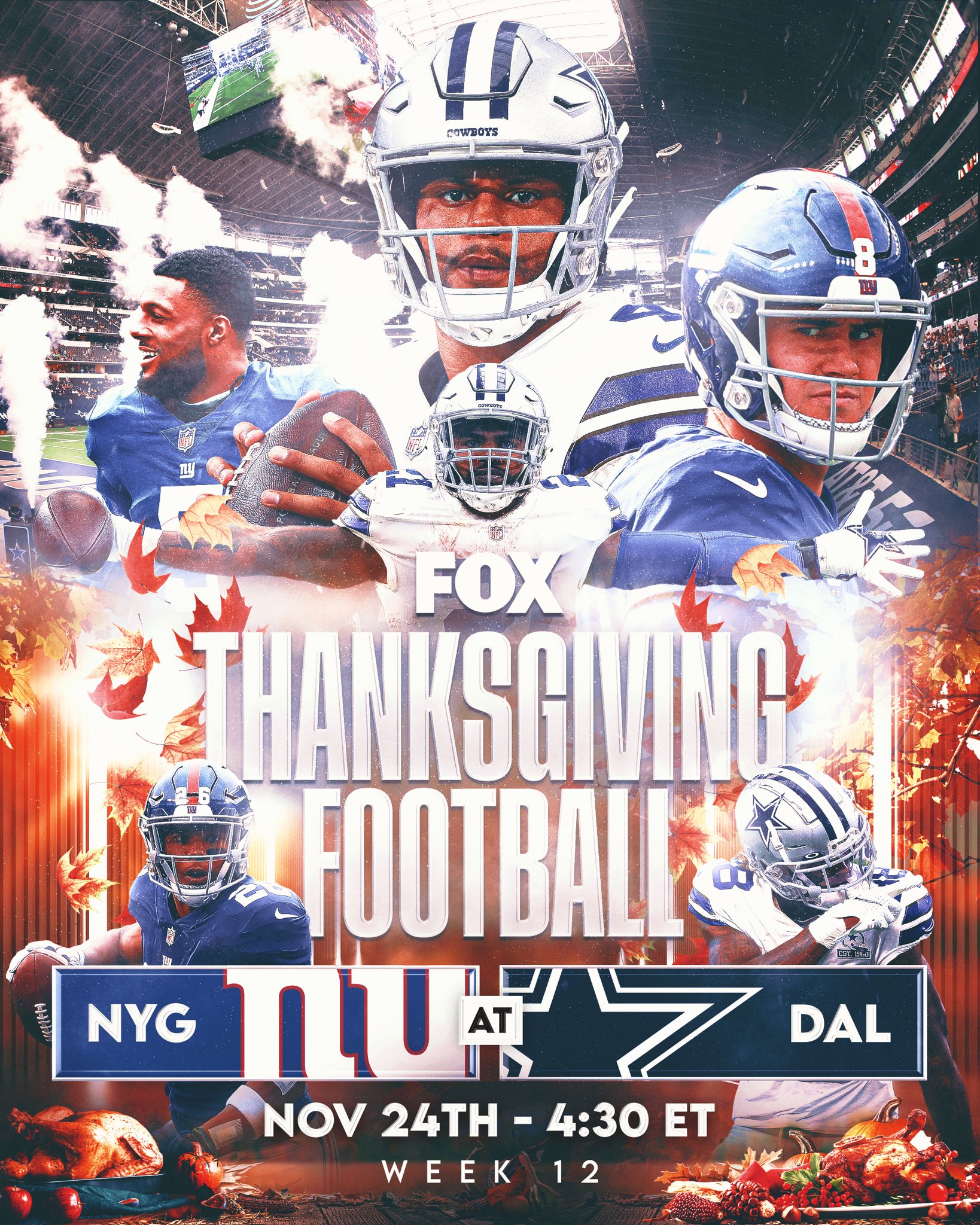 cowboys giants game thanksgiving