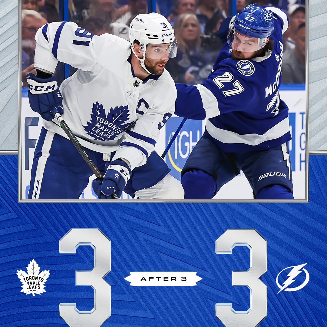 MapleLeafs's tweet photo. Headed to OT https://t.co/4r9B5eFUnL
