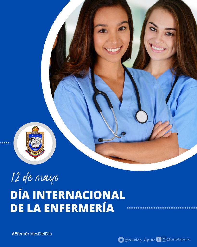 unefapure's tweet photo. #12Mayo El #NucleoApure celebra el Día Internacional de la Enfermería y felicita a todas las enfermeras del país y de nuestra región, en especial a las que estudian y trabajan en nuestra Casa de Estudios. 

#DiaInternacionalDeLaEnfermera https://t.co/yTuAipygV2