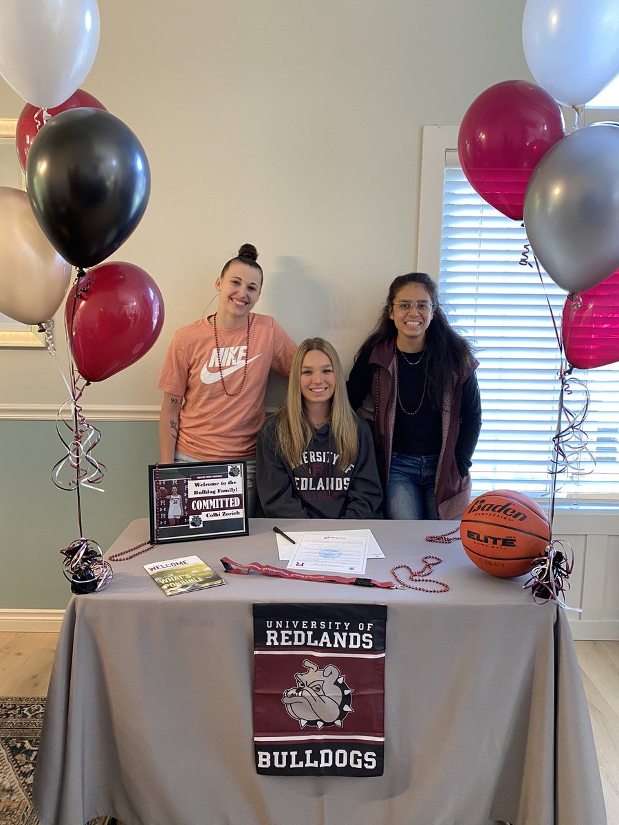 ColbiZorich's tweet photo. Excited to announce that I have committed to continuing my academic &amp; athletic career @UofRedlands in Southern Cali. I am so thankful for all the support I have received over the years from my family, coaches &amp; friends. @viksgirlsbball @redlands_wbb @PGHWashington https://t.co/kvx9sFTMW2