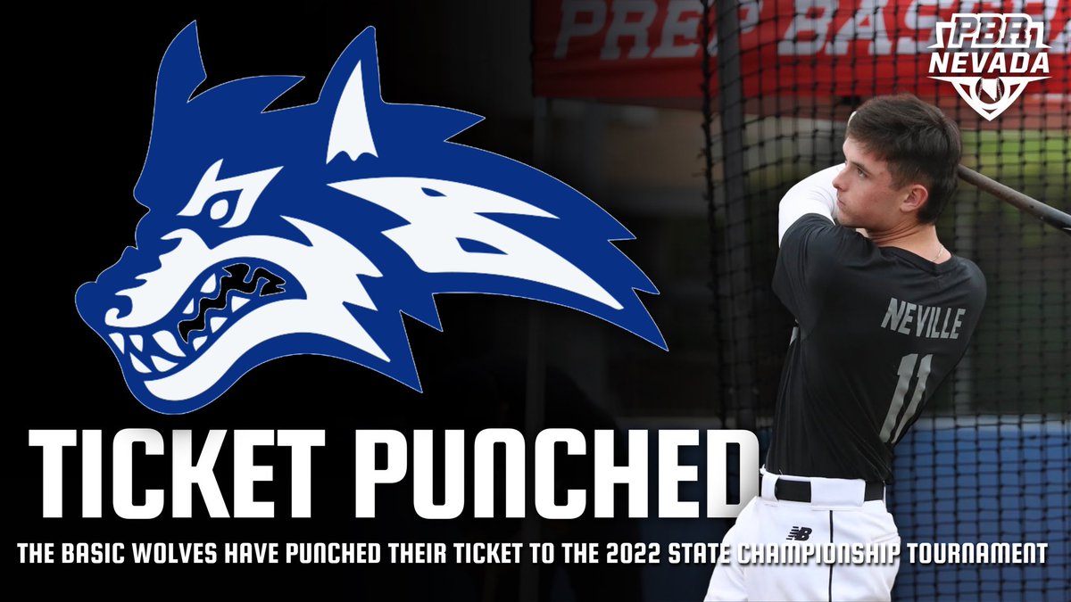 PrepBaseballNV's tweet photo. 🎟TICKET PUNCHED🎟

The Basic Wolves have earned their spot in the 2022 5A State Championship Tournament #ForNevadaByNevada

@prepbaseball | #BasicWolves https://t.co/q0EWeQ9qbR