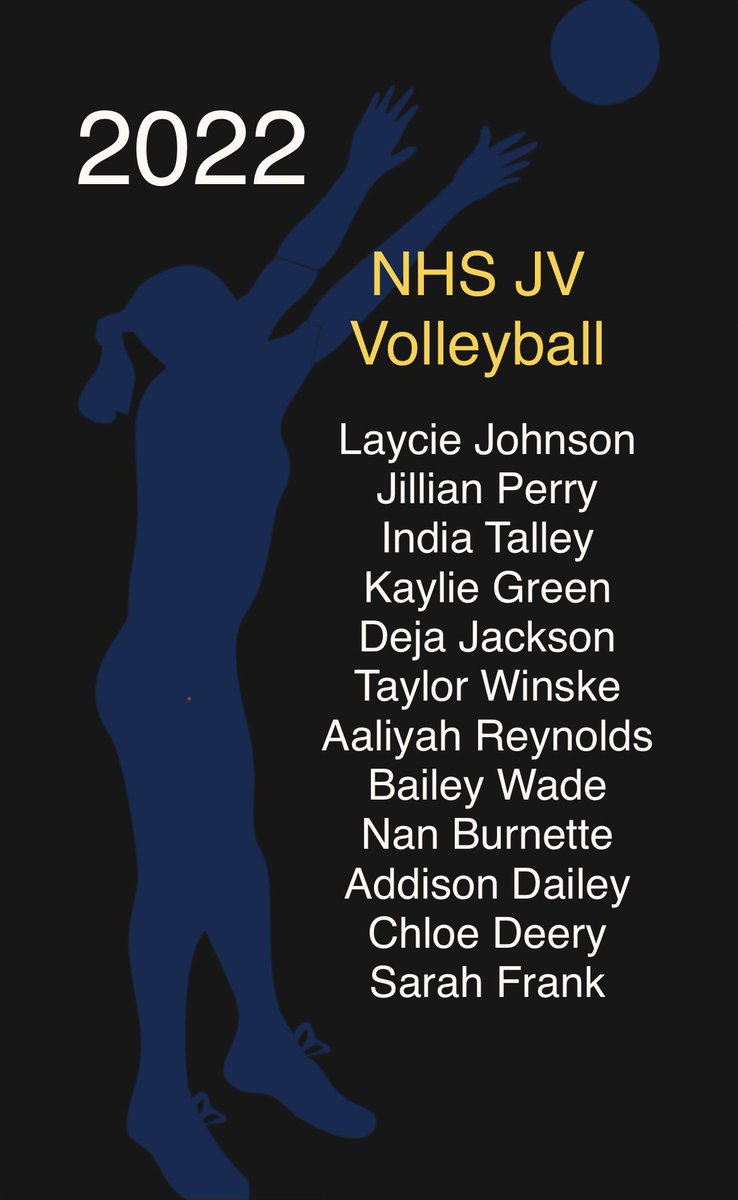 NHSCougarVball's tweet photo. 2022 Newnan Cougars Volleyball!!!  Congrats! The work starts now 💛🤍💙 https://t.co/LZTYAWJtGL