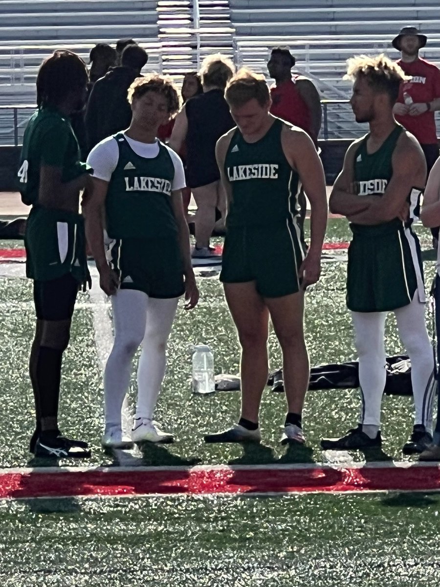 Second place in the 4X100 relays today Chagrin Conference Championships. Ran the first leg and I want to thank my teammates and coaches for a great race!