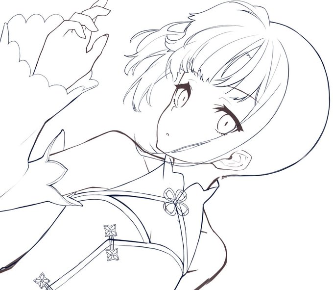 ヒメちゃん 線画 