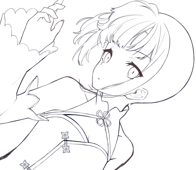 ヒメちゃん 線画 