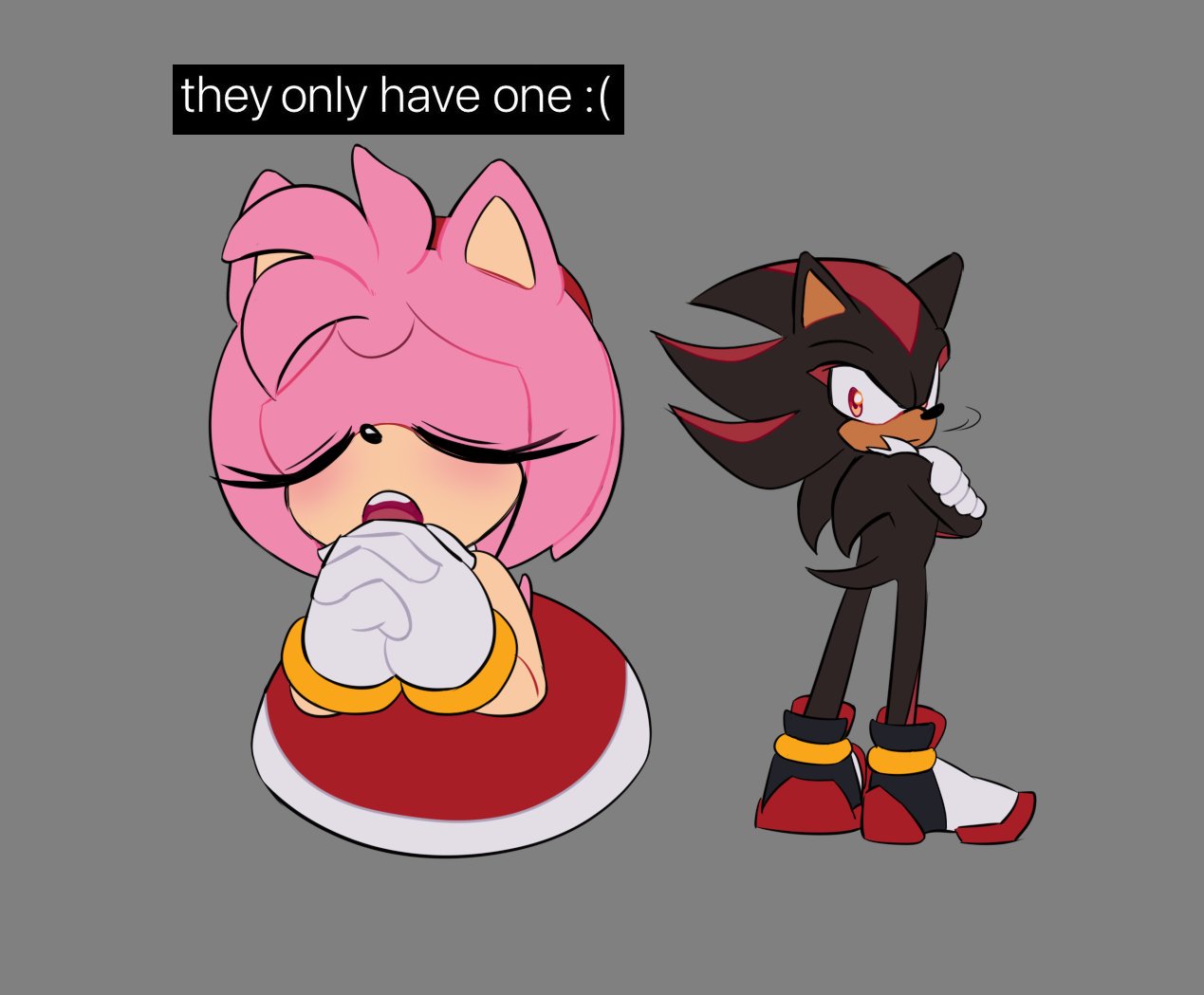 sonic the hedgehog, amy rose, and shadow the hedgehog (sonic) drawn by  chinchila010