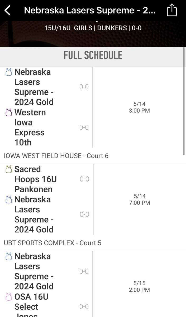 🏀🤩 ~ 2024 Nebraska Lasers Supreme Gold!!