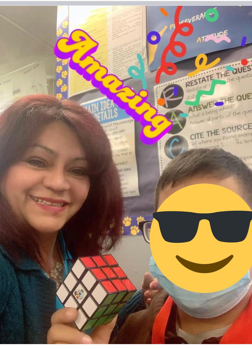 Perales_Science's tweet photo. 6th-8th grade students took part in first-ever 2022 Kern County STEM Olympiad @ Liberty HS
I am SO proud to say in the Rubik’s cube competition both my students won 1st &amp; 2nd place!!
I have positively impacted the lives of these two stars ⭐️ #STEM #STEMeducation https://t.co/FYfF5W5xqv