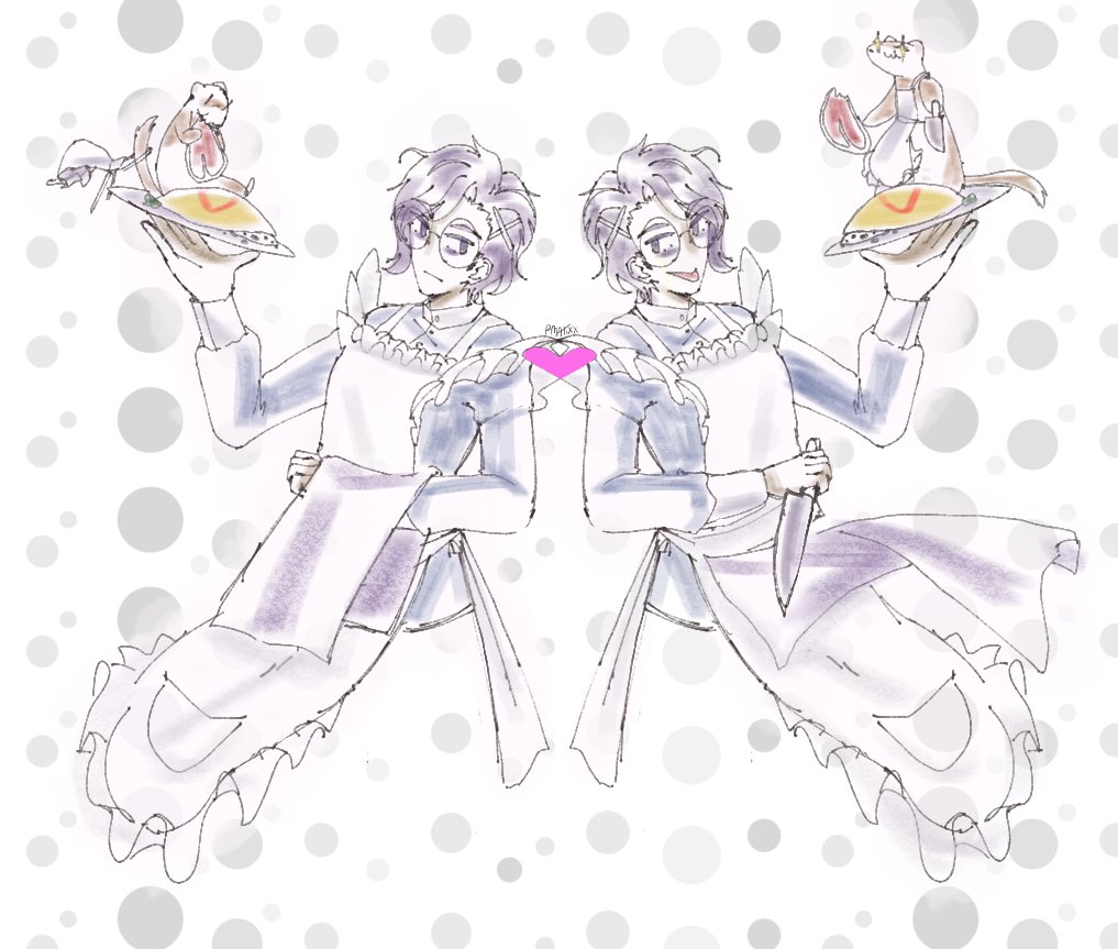 pmatixx's tweet photo. #MaidDay2022 but you gotta deal with me and mini this year

[#scribblematixx] https://t.co/7lIQ1fkKjC