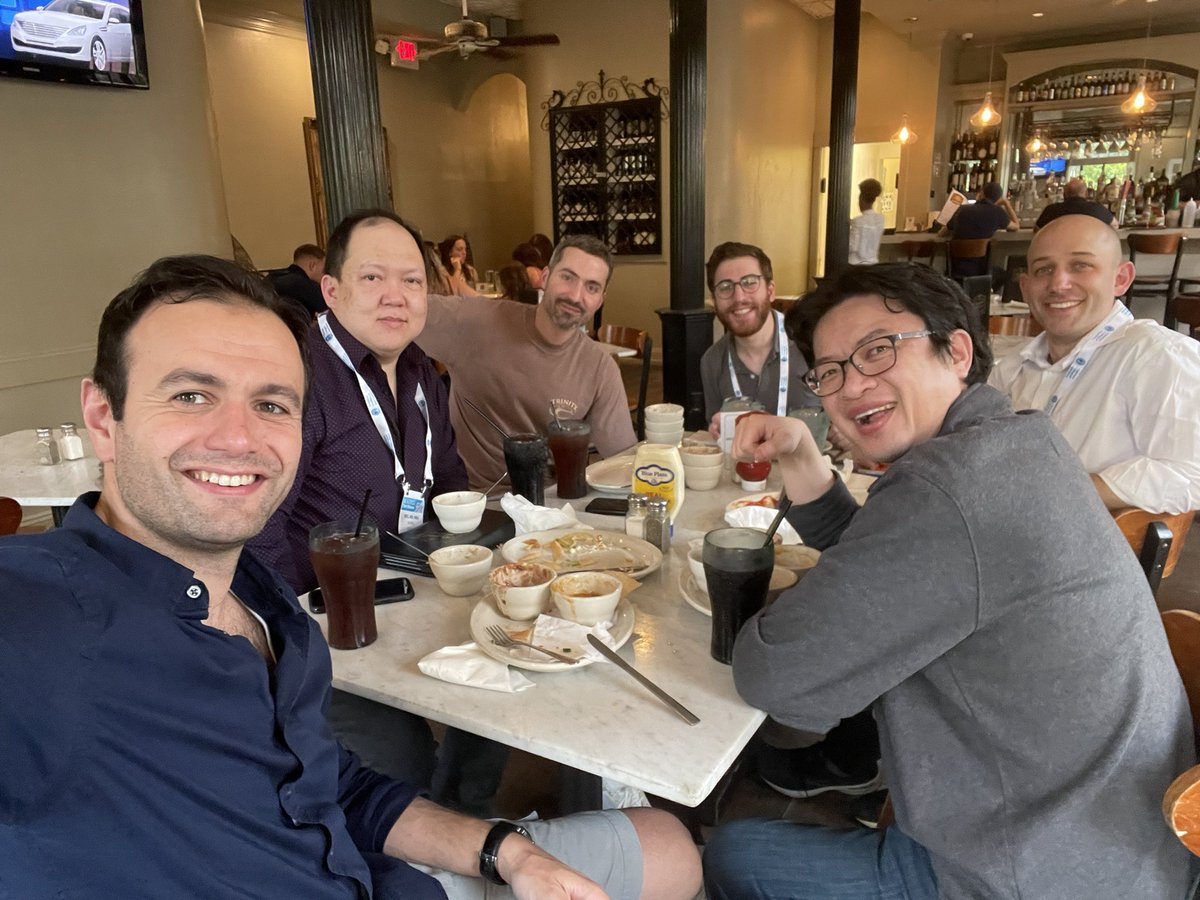 moeltemamy's tweet photo. Kicking off the AUA with a typical NOLA dinner with @CleClinicUro stars ⭐️. Alvin Wee Yi-Chia Lin @TarikBenidir @DarrenBrykMD @GrossMedicine #AUA2022 #urology https://t.co/TFqcaWMD6T