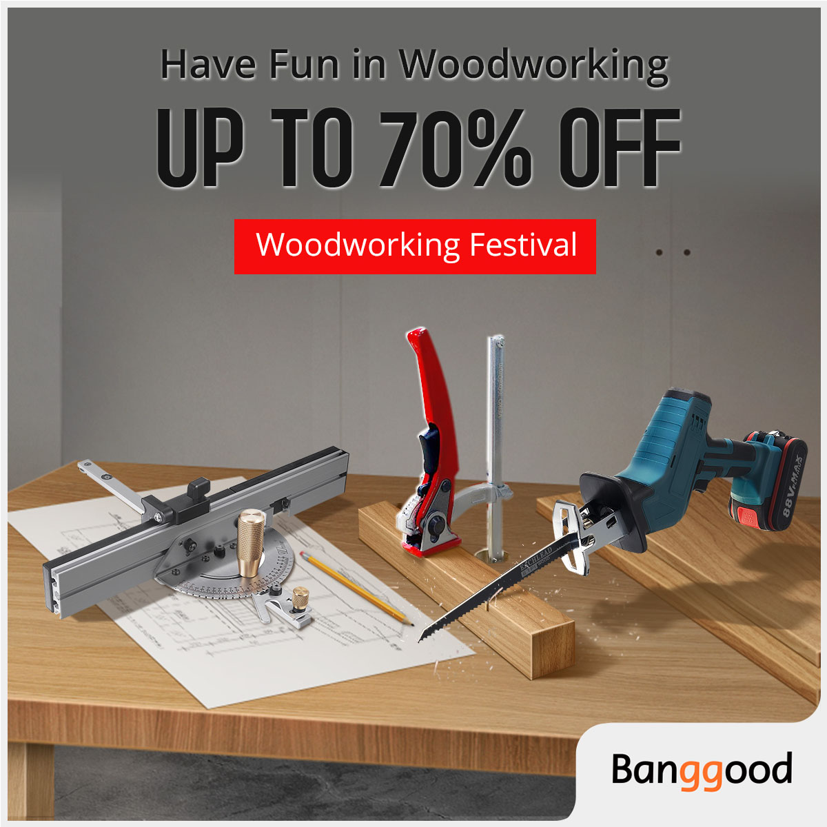 Banggood_JP's tweet photo. 木工を楽しむために準備をして、Banggood木工フェスティバルをお見逃しなく、70％の割引と超お得な情報をお楽しみください。
今すぐ購入🔗https://t.co/zZSeIOVVmb https://t.co/ORmFB6t68E