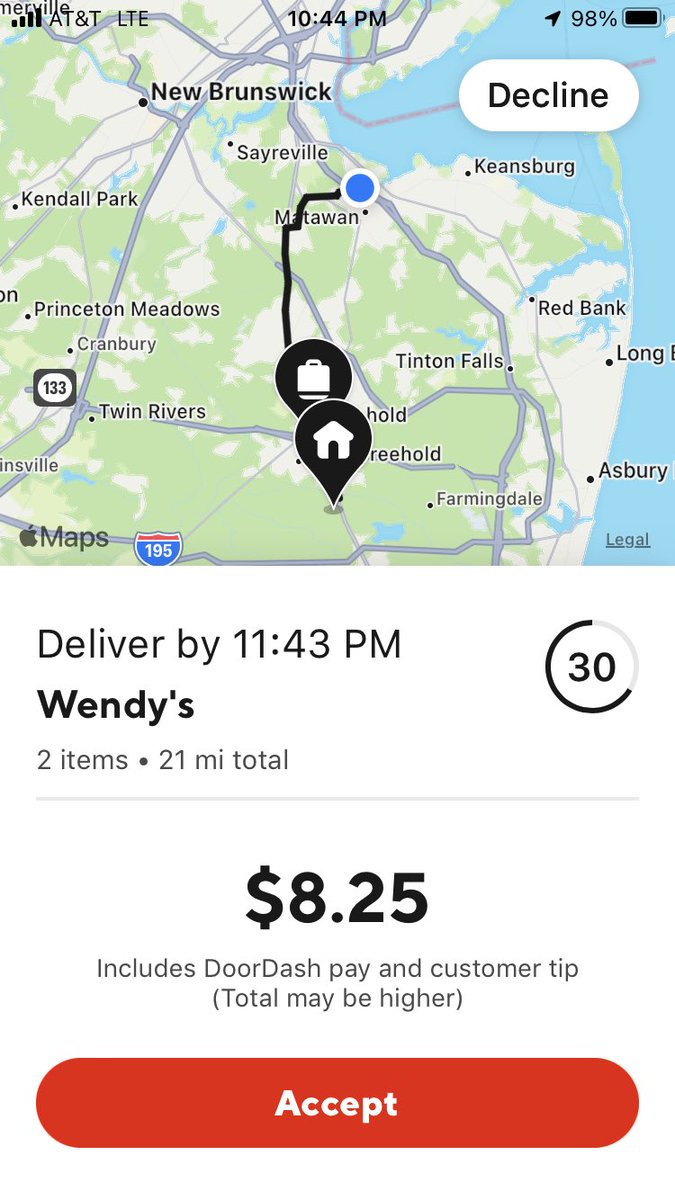 RoundRobinBryce's tweet image. Gas: yo, this is gas we mad expensive right now 

Doordash: wanna drive 21 miles for 8 bucks? 

Me: Mrs. Doordash a ho 

#doordash