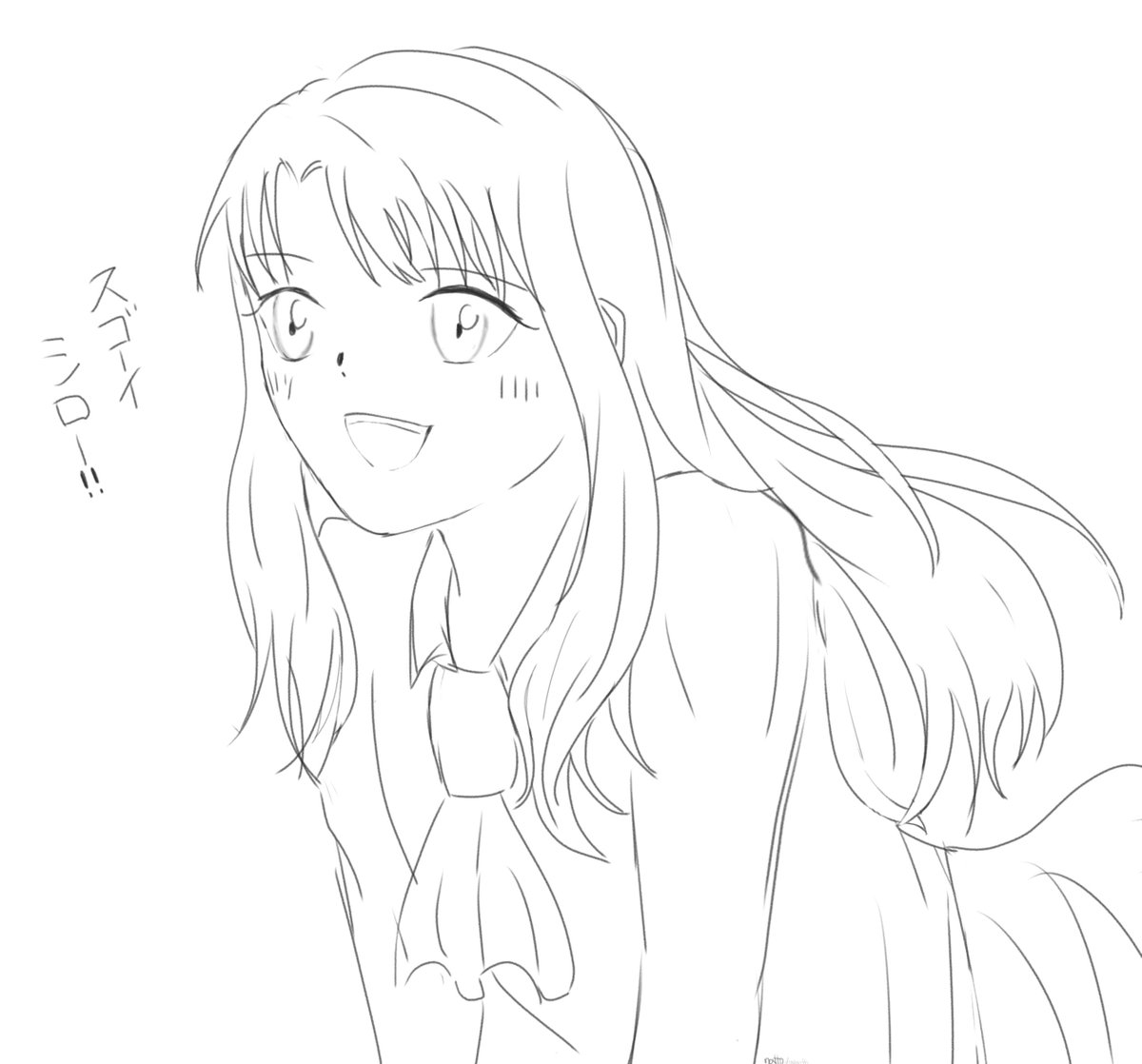 気晴らしに描いたイリヤちゃんrkgk 