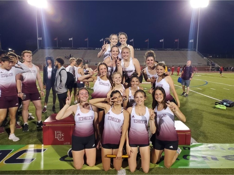 The Hays HS Lady Indian track team places 2nd at the WAC championship today.