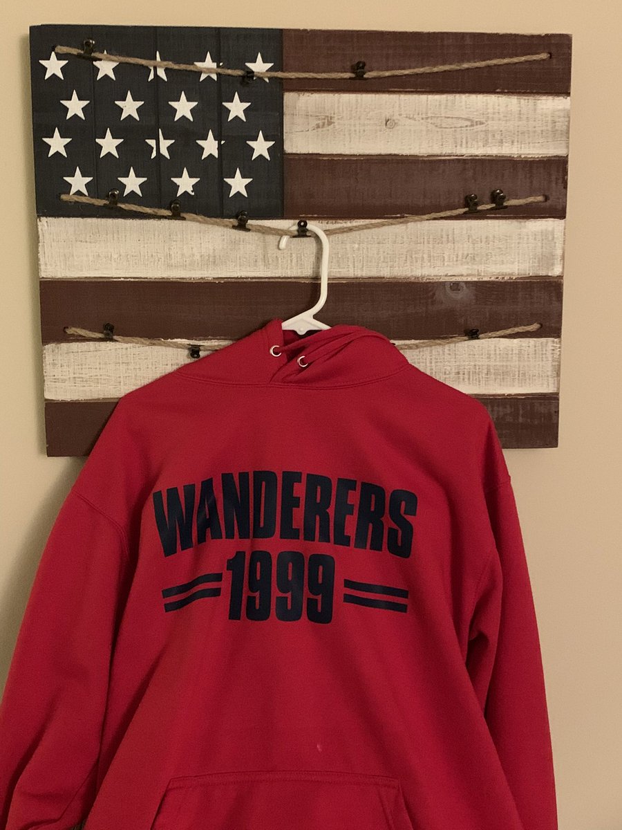 bnlightnd's tweet photo. @DorkingWDRS is it Saturday yet?  Wanderers USA Fan Club getting ready for the Play Off Semi Final 💪⚽️ https://t.co/YeeT9Y6scl