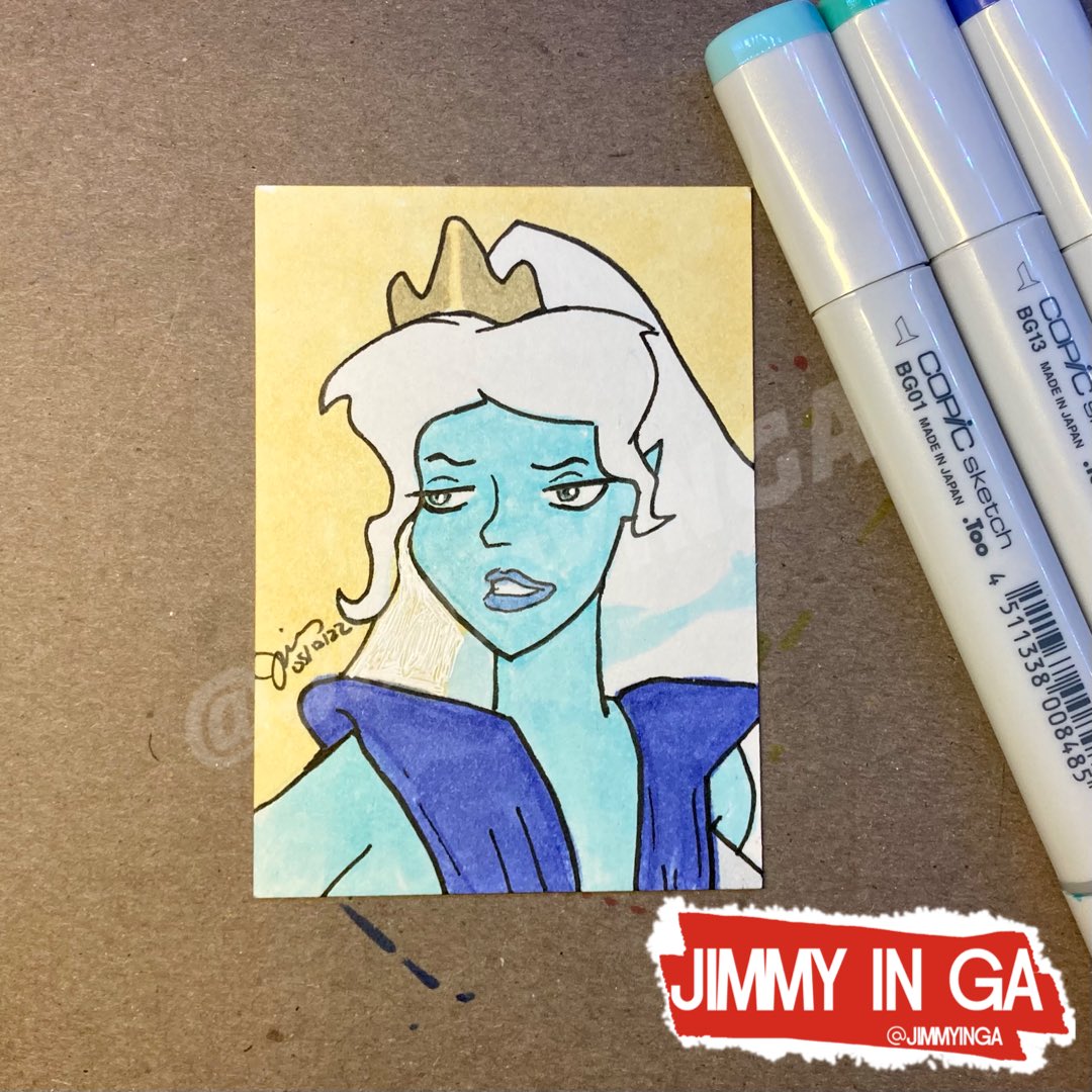 JimmyinGA's tweet photo. Today, I did a #sketchcard of #Zemara an #indiecomic by @jk_antwon. Visit his profile for more or #Patreon for more #ZemaraAndTheSovereignBeast content. I used A #Prismacolor #ColErase #pencil, #CopicMultiliners and #CopicMarkers. Let me know what you think of my #FanArt. https://t.co/kok2HrBQla