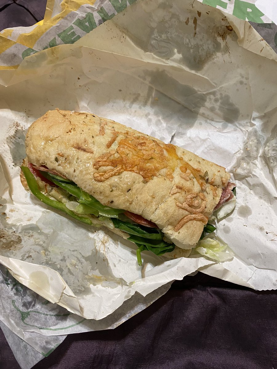 MaryKMyal's tweet photo. About to dive into this @Simone_Biles #SubwayVault sandwich from @SUBWAY for dinner while watching the @Suns @dallasmavs game. It looks yummy!! #RallyTheValley #GoSuns😍😋💪🏽🤌🏽🥪 https://t.co/W9V1Zyfmls