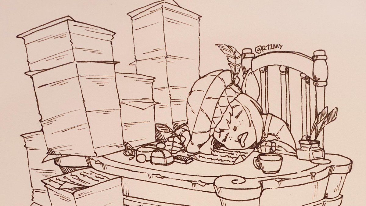 "Our ever hardworking clerk" by R1ZMY
redd.it/uom8vf