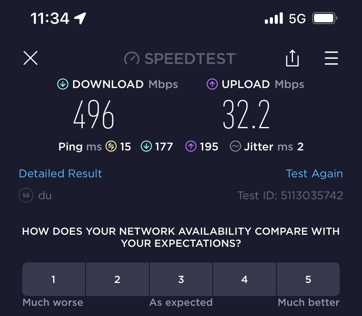 Using 5G in the last few days. Amazing experience!

#5G