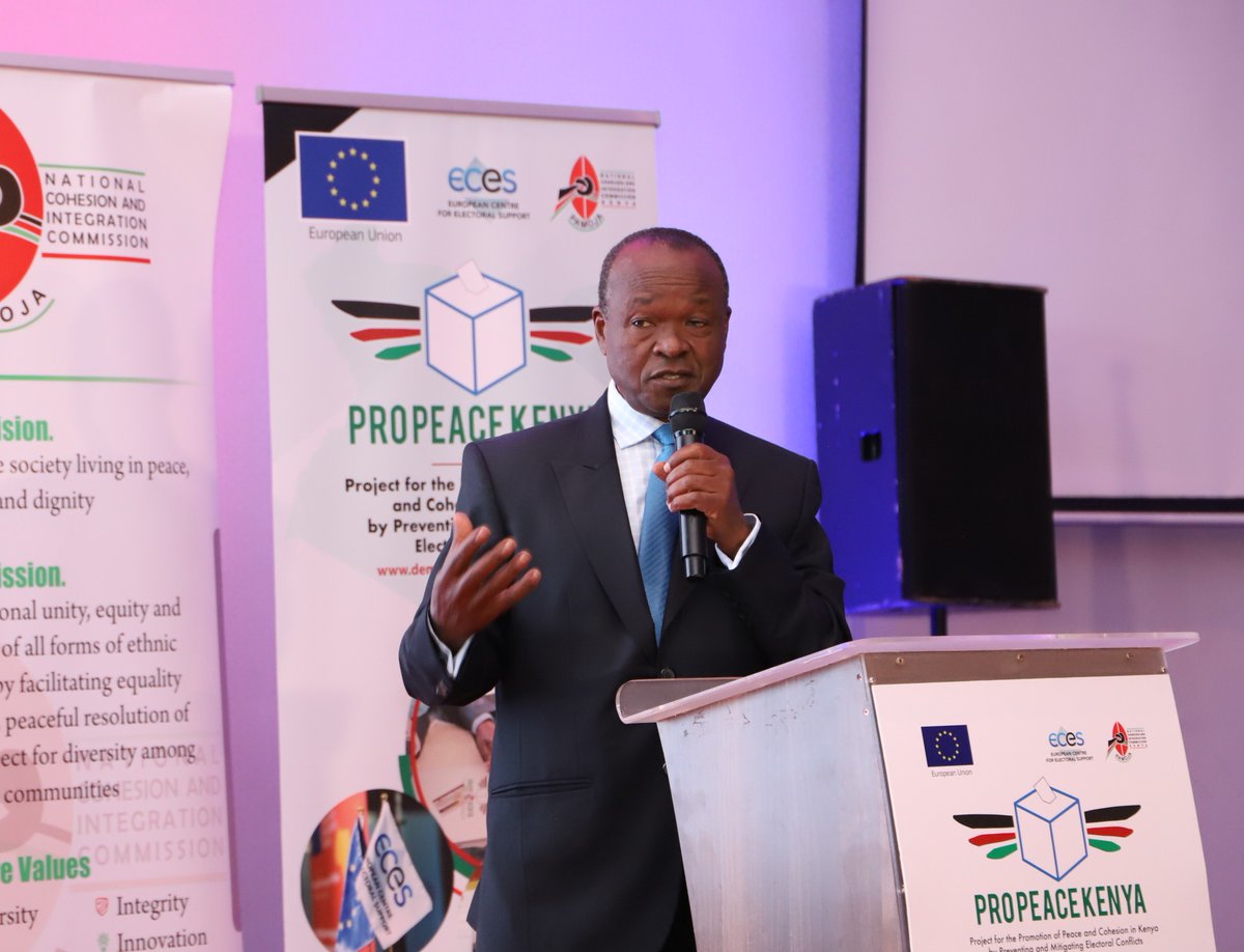 NCIC_Kenya's tweet image. "The Journey we have started with @NCIC_Kenya is not just focused on Aug 9th but beyond to ensure there us lasting peace and cohesion in Kenya," H.E. Erastus Mwencha Member, @ECESeu Strategic and Advisory 
Committee #ElectionsBilaNoma #ProPeaceKenya @InteriorKE @StateHouseKenya