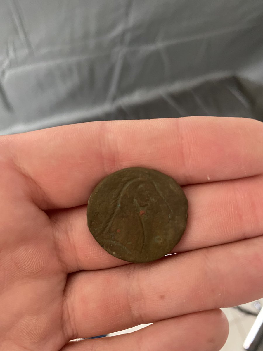 The careful cataloguing of associated artifacts from the Battle of the Egadi Islands continued yesterday at the Roosevelt Institute. Some of the items being studied include helmets, cheekpieces, coins, and copper spikes.