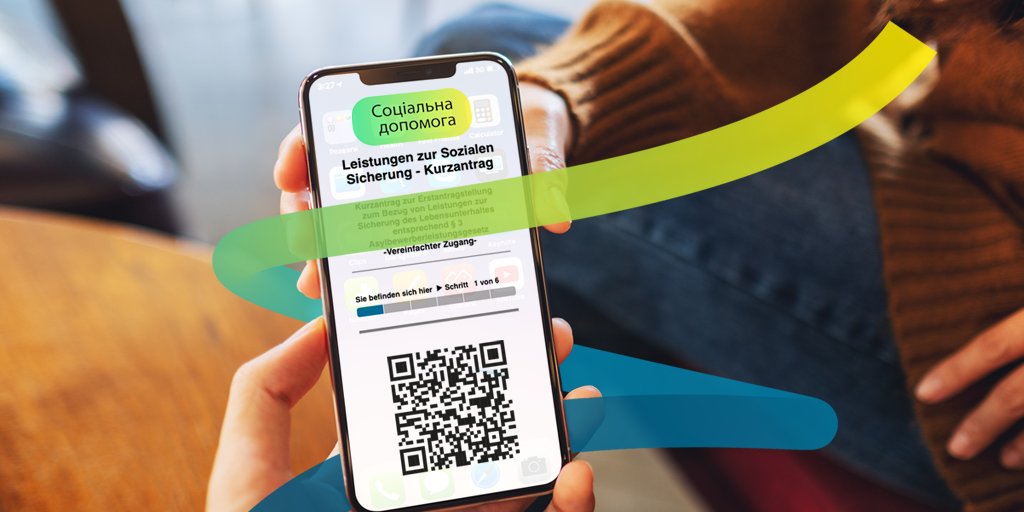 ProsozHerten's tweet photo. Onlineformular für ukrainische Kriegsflüchtlinge. 
Unter https://t.co/8R1dF8xGpj findet sich ein Formular, das hilft Sozialleistungen bei einer zuständigen deutschen Behörde zu beantragen. Es ist auf Ukrainisch, Russisch, und Deutsch abrufbar und kann ab sofort genutzt werden. https://t.co/ZMlH3IIokU