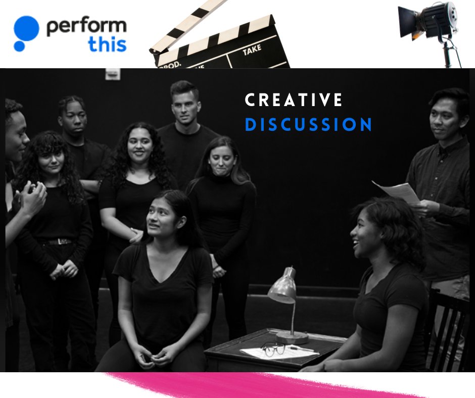 perform_this's tweet image. Creative discussion is a great way to enlighten yourself and discover about each individuals take on a particular scene. Channel all your experience into providing a real-time audition which will allow schools to review your work. 

#creativediscussion #individualperspective