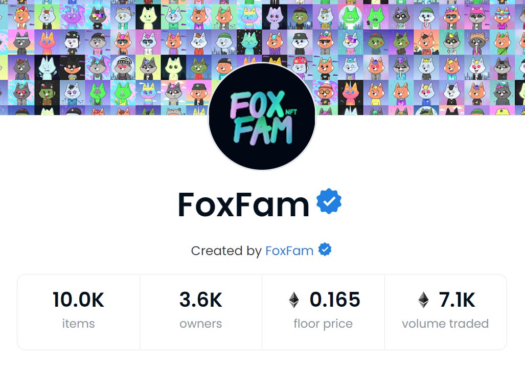 foxfamnft's tweet photo. WE ARE VERIFIED! ☑️ 
This means so much to the team and the community. Thank you @opensea 
It's time to celebrate 🎉 https://t.co/gHiR0ARkNX