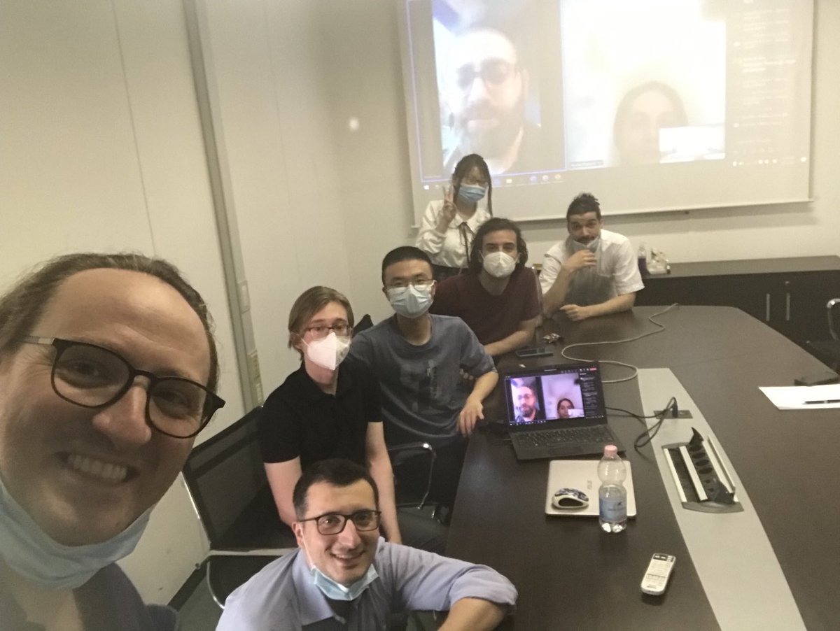MaxTornatore's tweet photo. Back to lab meetings in person (hybrid mode on). Nice feeling! https://t.co/xzKlyXTOfZ