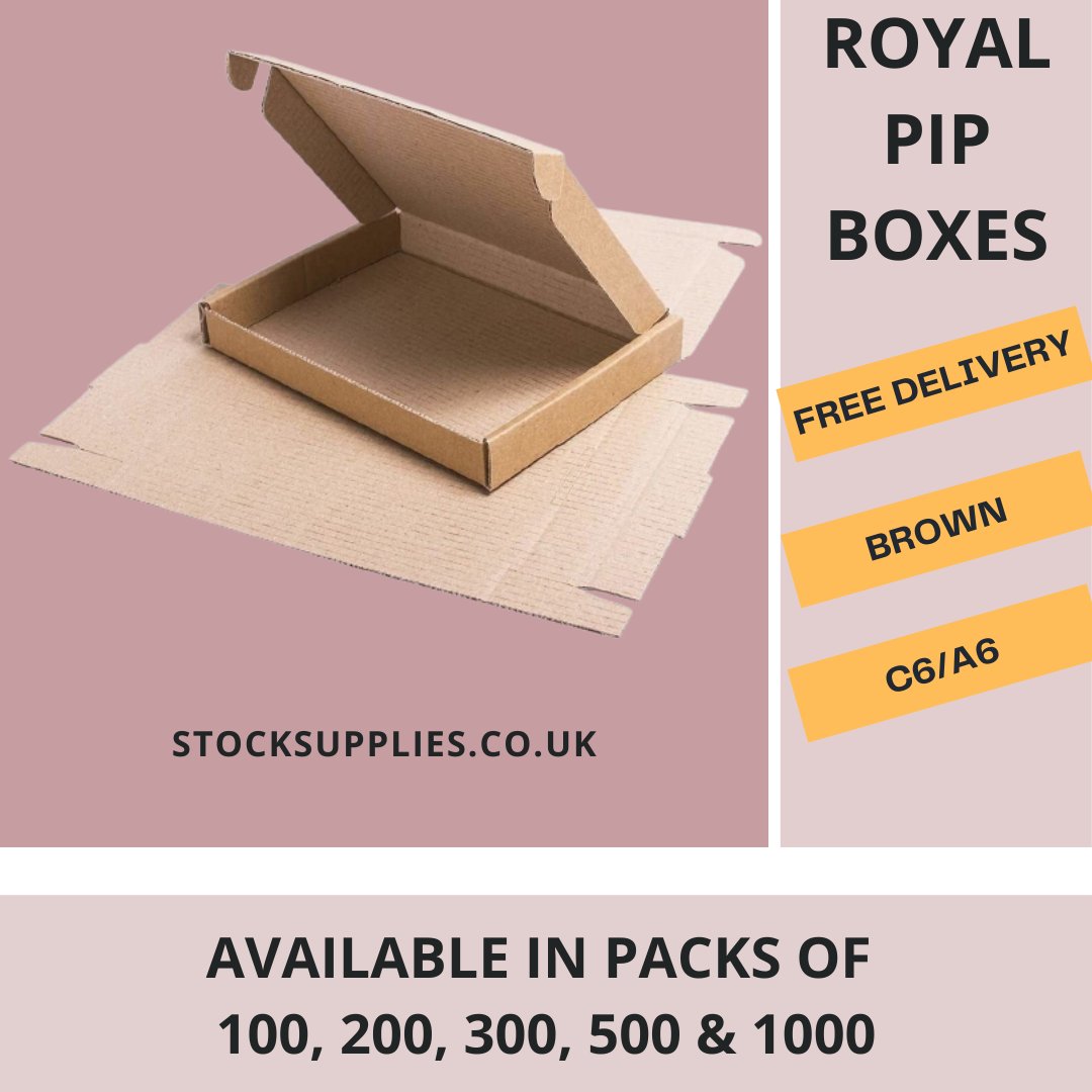 StockSuppliesUK's tweet image. Our PIP boxes come with these specifications.
- Color: Brown
- Size: C6/A6
- Internal Dimension: 160 x 110 x 20mm
Buy Now!
bit.ly/3uXxbsH
.
#royalboxes #pipboxes #boxes #box #packaging #giftboxes #gifts #giftbox #mailboxes #storage #gift #giftideas