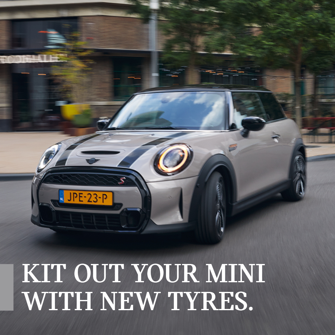 MINI_Joburg's tweet photo. If ever there was the right time to buy a new set for your MINI - it’s now. Swing by us between 1 April - 31 May, kit yourself out with a new set of Bridgestone and stand in line to walk away with the value of your purchase back in cash. Ts &amp; Cs apply https://t.co/zRfb3hykP5