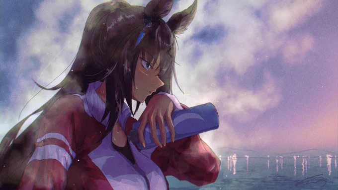 #ウマ娘 #シンボリクリスエス
朝練 