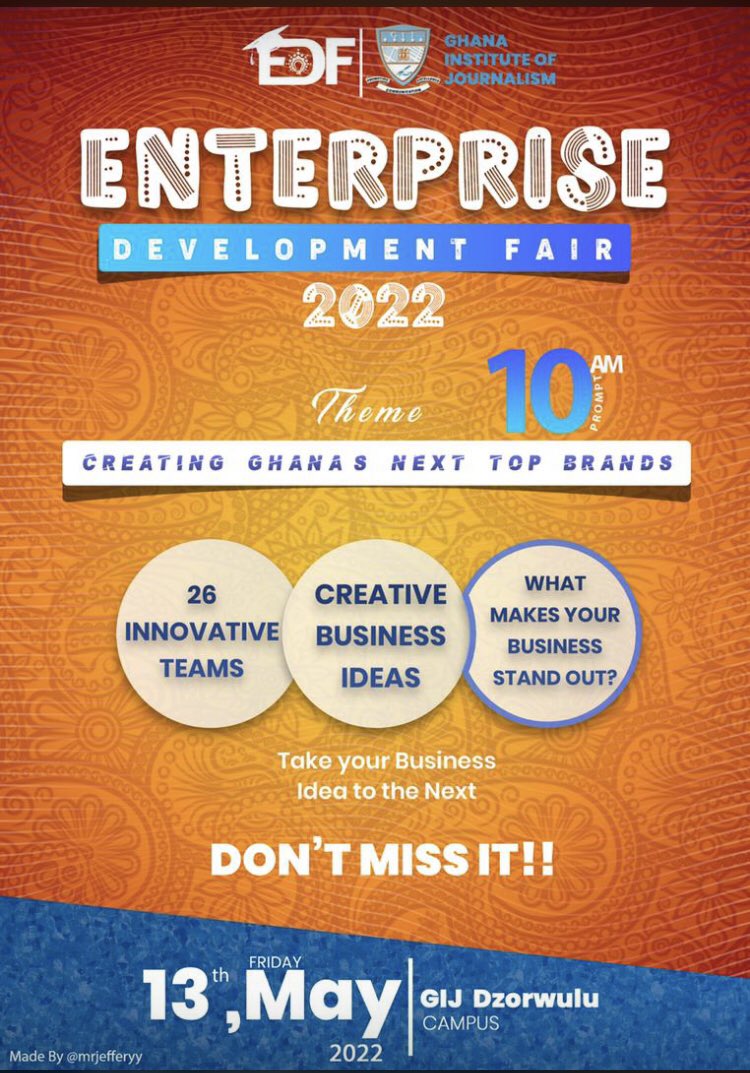 AdepaBaby1's tweet photo. It’s today 🥳26 innovative teams😎🎉it’s going to be fire #EDF2022 #EDFGIJ @Serwaa_Amihere @NanaAbAnamoahYT @GHOneTV @tv3_ghana https://t.co/Qje8ydsidf