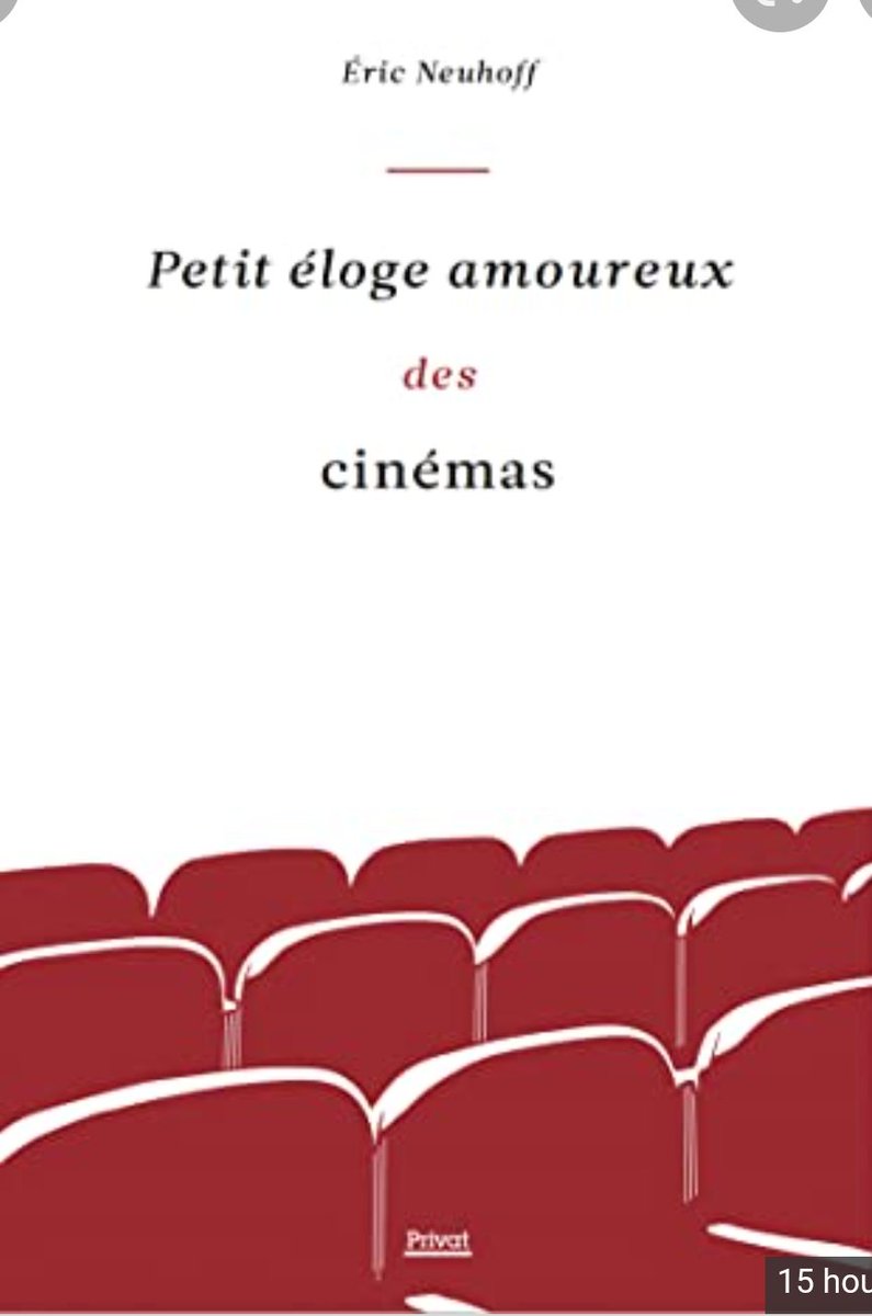 nadazdravic's tweet photo. #EricNeuhoff 📚🎬🎞
Petit éloge amoureux des cinémas https://t.co/t6jVUw5dNl