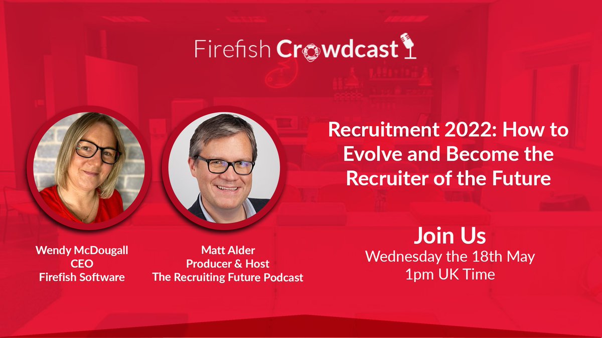 AlanFirefish's tweet image. Save your spot for the next Firefish Crowdcast!

Join Wendy and Matt Alder from the 'Recruiting Future' podcast to find out how you can evolve your skills and set yourself up for success in the recruitment landscape of the future.

Save your spot👇
hubs.la/Q019XB1c0