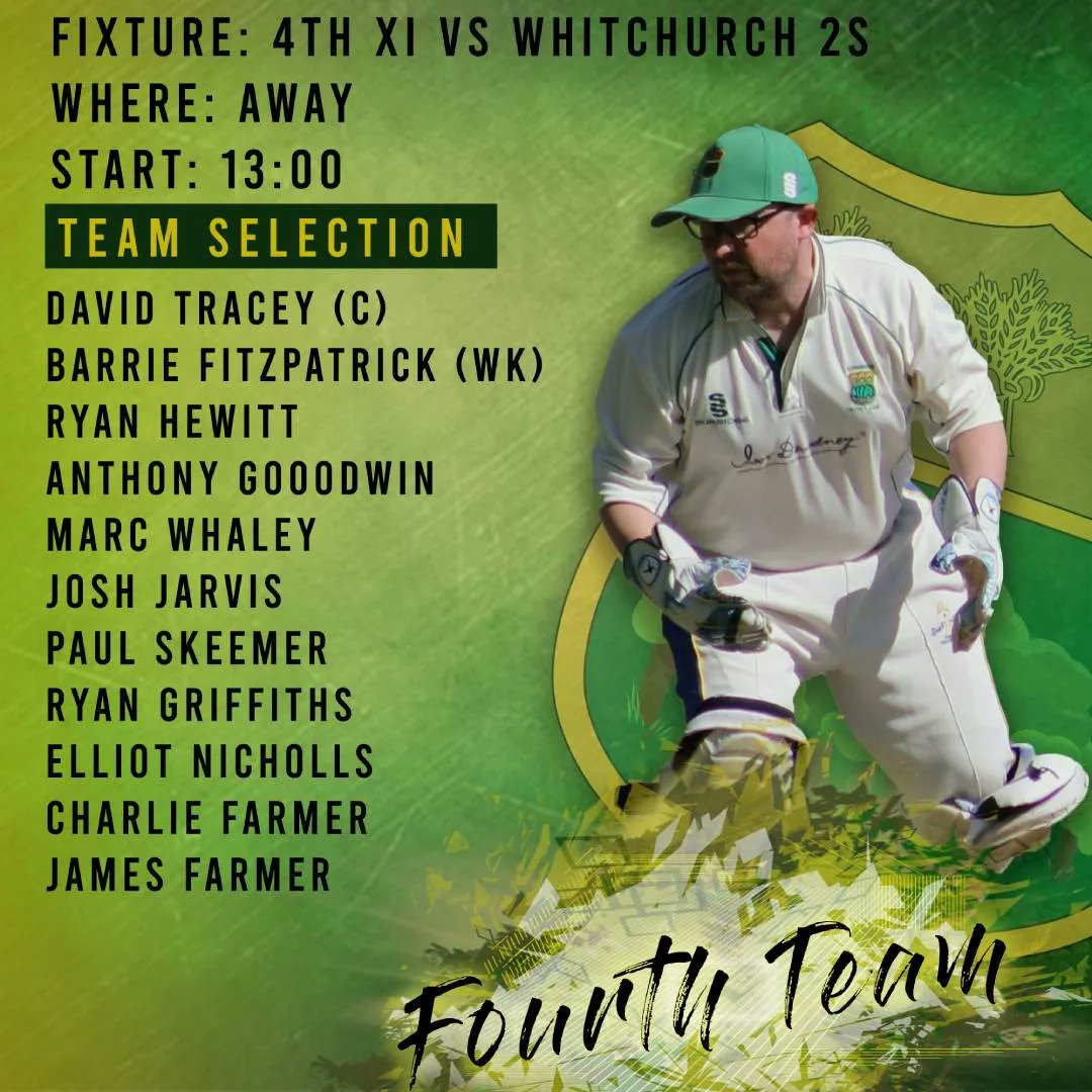This weekends match day squads. Good luck to all 4 teams!

#UpTheWood #UTW <a href="/Bradninch_CC/">Bradninch CC</a> <a href="/plymstockcc/">PlymstockCC</a> <a href="/shaldonCC/">Shaldon Optimists CC</a> <a href="/WhitchurchCC/">Whitchurch cricket</a> <a href="/DevonCricket/">Devon Cricket Foundation</a> <a href="/DevonCricketLge/">DevonCricketLeague</a> <a href="/PLsportsnews/">PlymouthSportsNews</a> <a href="/swsportsnews/">South West Sports News</a> #Grassroots #Cricket #DevonCricket #Menscricket