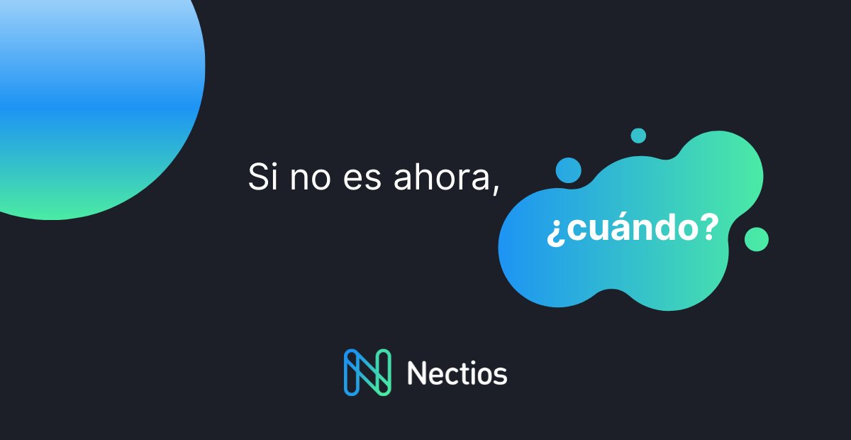 CopernicTech's tweet image. En Nectios, sabemos cuál es el mejor momento: este. ¡Aquí y ahora!

El futuro pertenece a aquellas personas que tienen iniciativa y luchan por aquello en lo que creen. 

#nectios #comunidadvirtual #eventos #management