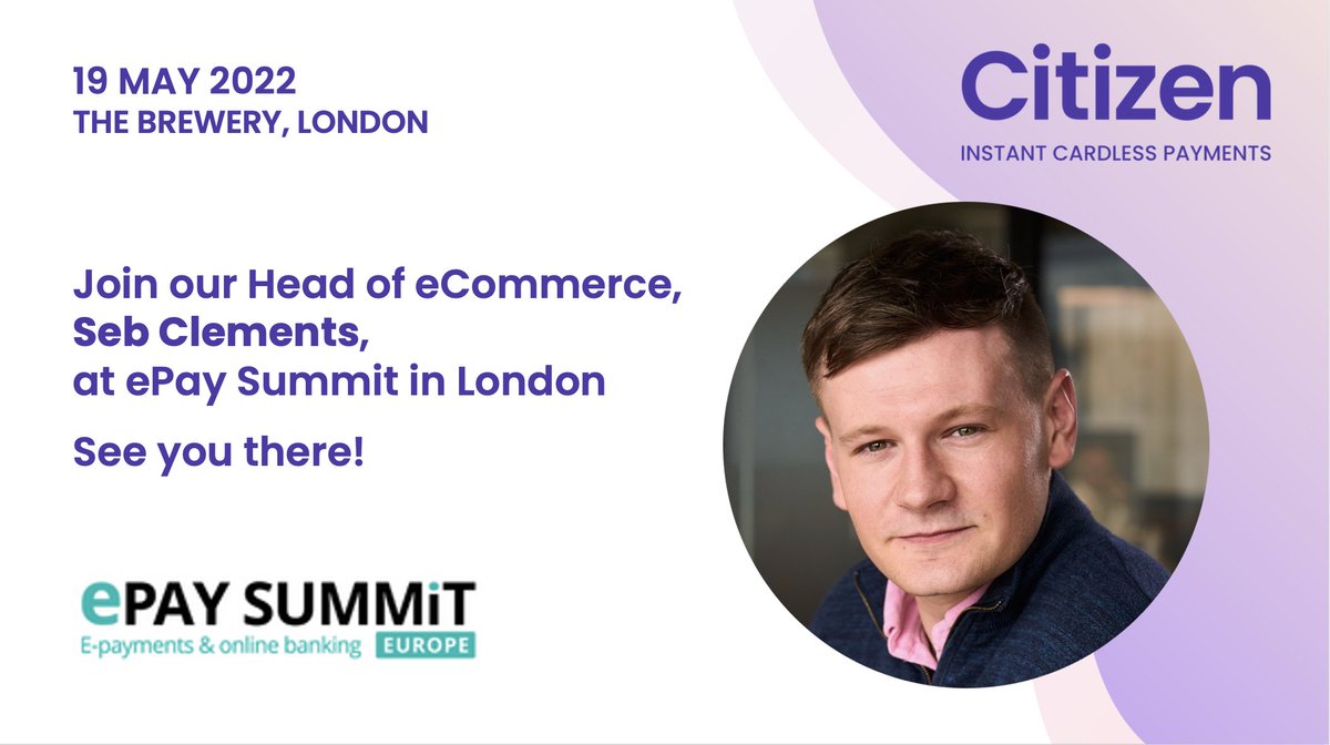 We are super excited to be attending the #epaysummit in London on 19 May. To learn more about the future of #payments (and how you can boost sales and reduce abandonment), book some time with our eCommerce guru, Seb Clements: ow.ly/pvX350J68sH