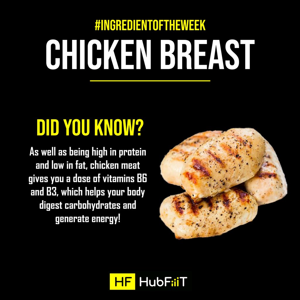 HubFiiiT's tweet photo. In this week's #IngredientOfTheWeek we look into the nutritional value of Chicken Breast...
Chicken breast is one of the key ingredients in Chef Gino's very own Chicken Katsu Curry 🙌🏼
Look out for our recipe video later TODAY so that you can make your own!
#HubFiiiT #friday https://t.co/fj8AUjqJCD
